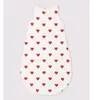 Gigoteuse à coeurs en coton Petit bateau blanc 18/36M