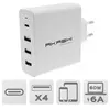 Akashi Chargeur Secteur 60W 6A USB-C + 3x USB-A