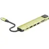Hub USB 7-en-1 Accsup Jaune citron