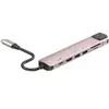 Hub USB 7-en-1 Accsup Rose poudré