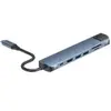 Hub USB 7-en-1 Accsup Bleu foncé