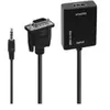 ADAPTATEUR VGA MALE VERS HDMI FEMELLE 20 CM NOIR