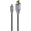 Accsup CABLE MICRO HDMI 2.0 ULTRA HD 4K 1,5M NOIR