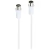 CABLE ANTENNE COAXIAL 1M BLANC