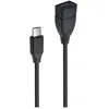 Accsup ADAPTATEUR USB-C MALE VERS USB 3.1 FEMELLE NOIR