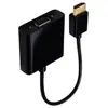 Accsup ADAPTATEUR HDMI MALE VERS VGA FEMELLE 20 CM NOIR
