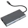 Hub USB-C Accsup 7 en 1 100 W Gris Anthracite
