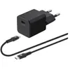 Chargeur secteur Wefix 20 W Noir + Câble USB Type C 1 m