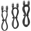 Lot de 3 câbles Wefix USB-C vers USB-C Noir pour Smartphone Tablette e...