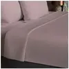 Drap plat en coton 57 fils 180x290 cm UNI vieux rose par Soleil docre
