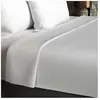Drap plat en coton 57 fils 240x290 cm UNI blanc, par Soleil d'ocre