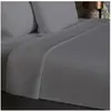 Drap plat en coton 57 fils 240x290 cm UNI gris, par Soleil d'ocre