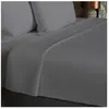 Soleil d'ocre, Drap Plat en Coton 57 Fils 260x300 cm UNI Gris