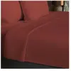 Soleil d'ocre, Drap Plat en Coton 57 Fils 260x300 cm UNI Brique