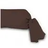 Soleil d'ocre, Taie de traversin en Coton 57 Fils 45x205 cm UNI Brun