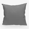 Coussin en coton 40x40 cm panama gris, par Soleil d'Ocre