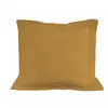 Taie doreiller en coton 57 fils 63x63 cm UNI moutarde par Soleil docre