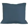 Soleil d'ocre TAIE VP 63X63 BLEU CANARD COTON