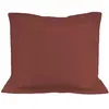 Taie doreiller en coton 57 fils 63x63 cm UNI brique par Soleil docre