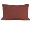 Taie doreiller en coton 57 fils 50x70 cm UNI brique par Soleil docre