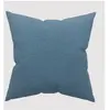 Soleil d'ocre, Coussin décoratif 45x45 cm Eclipse bleu canard