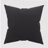Soleil d'ocre, Coussin décoratif 45x45 cm Eclipse noir