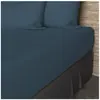 Soleil d'ocre Fitted Sheet, Cotton, Blue, 140 x 190 cm