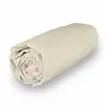 Soleil d'ocre Percale Drap Housse, Coton, Ecru, 140 x 190 cm