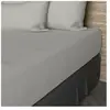 Drap housse en coton 57 fils 90x200 cm UNI lin, par Soleil d'ocre