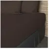 Drap housse en coton 57 fils 90x200 cm UNI brun, par Soleil d'ocre
