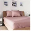 Drap housse en coton 90x190 cm jersey vieux rose, par Soleil d'ocre