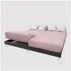 Drap housse TPR en coton 57 fils 2x80x200 cm UNI vieux rose, par Solei...