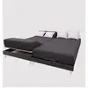 Drap housse TPR en coton 57 fils 2x80x200 cm UNI noir par Soleil dOcre