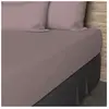 Drap housse en coton 57 fils 180x200 cm UNI vieux rose, par Soleil d'o...