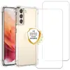 EVETANE Coque compatible Galaxy S24 Plus antichoc Transparente + 2 vit...