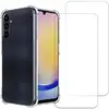 EVETANE Coque compatible Galaxy A55 antichoc Transparente + 2 vitres