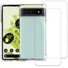 EVETANE Coque compatible Pixel 6 antichoc Transparente + 2 vitres