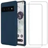 EVETANE Coque compatible Pixel 7 antichoc Bleu + 2 vitres