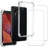 EVETANE Coque compatible Galaxy Xcover 5 antichoc Transparente + 2 vit...