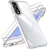 EVETANE Coque compatible Galaxy S25 Edge antichoc Transparente + 2 vit...
