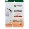 L’Oréal Paris Garnier - Skin Naturals Milky Tissue Mask - Textile Face Mask With Coconut Milk For Dry Skin