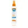 Mixa Solaire Peaux Sensibles - Spray Soin Solaire Haute Protection SPF 30+ UVA, UVA longs, UVB - Visage et Corps - Adultes et Enfants - Résistant à l'Eau et au Sable - Hypoallergénique - 150 ml