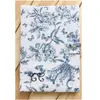 Protège carnet de santé Toile de Jouy bleu