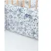 Tour de lit adaptable Toile de Jouy bleu