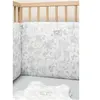 Tour de lit adaptable Toile de Jouy gris