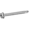 TOPCAR Vis autoperceuse à tête hexagonale et embase crantée en acier zingué blanc - ø 4.2 x 25 mm - Boite de 500 - acton - 334014,2X25CR3