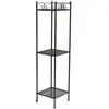 CHEMIN DE CAMPAGNE Etagère boulangère en fer forgé marron 24.5 x 24.5 x 102.5 cm
