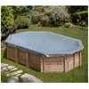 Bâche hiver pour piscine ronde en bois Bogota - SUNBAY - 5,85 x 4,10 m...