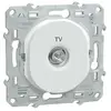 Schneider Prise TV simple Ovalis Schneider Blanc