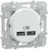 Double chargeur USB A+C 12W blanc - Ovalis - Schneider Electric